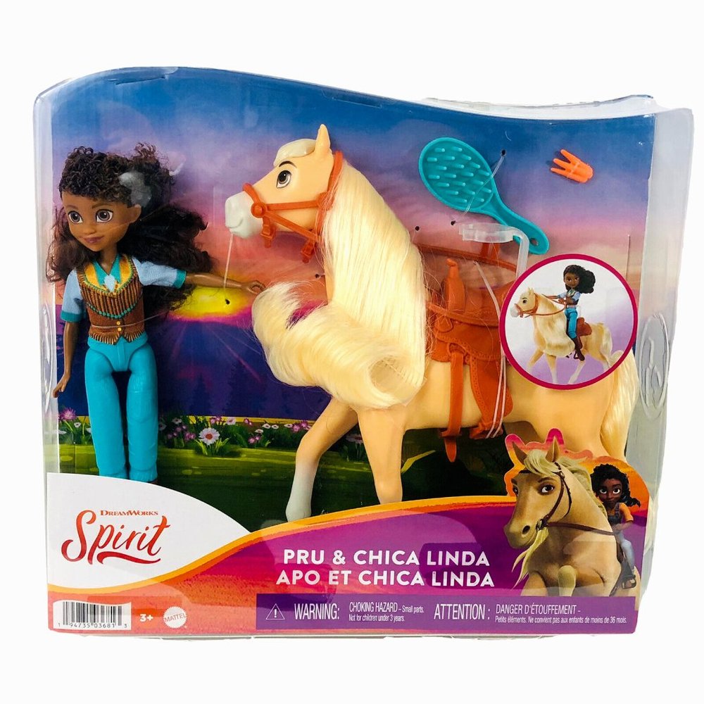 Spirit Collector Doll and Horse Playset Pru Figure and Chica Linda Gift Toy New